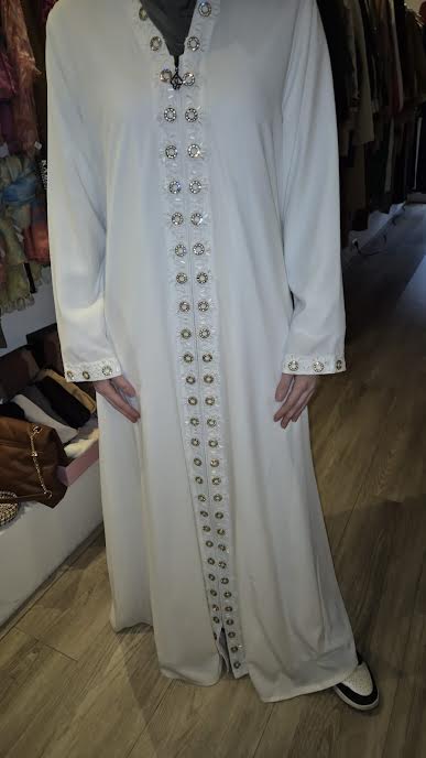 Witte abaya