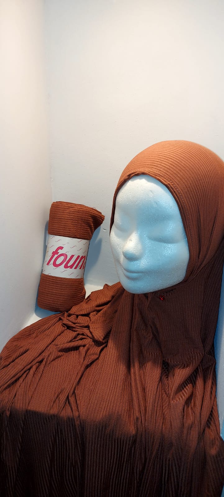 Hijab ribbelstructuur Founara