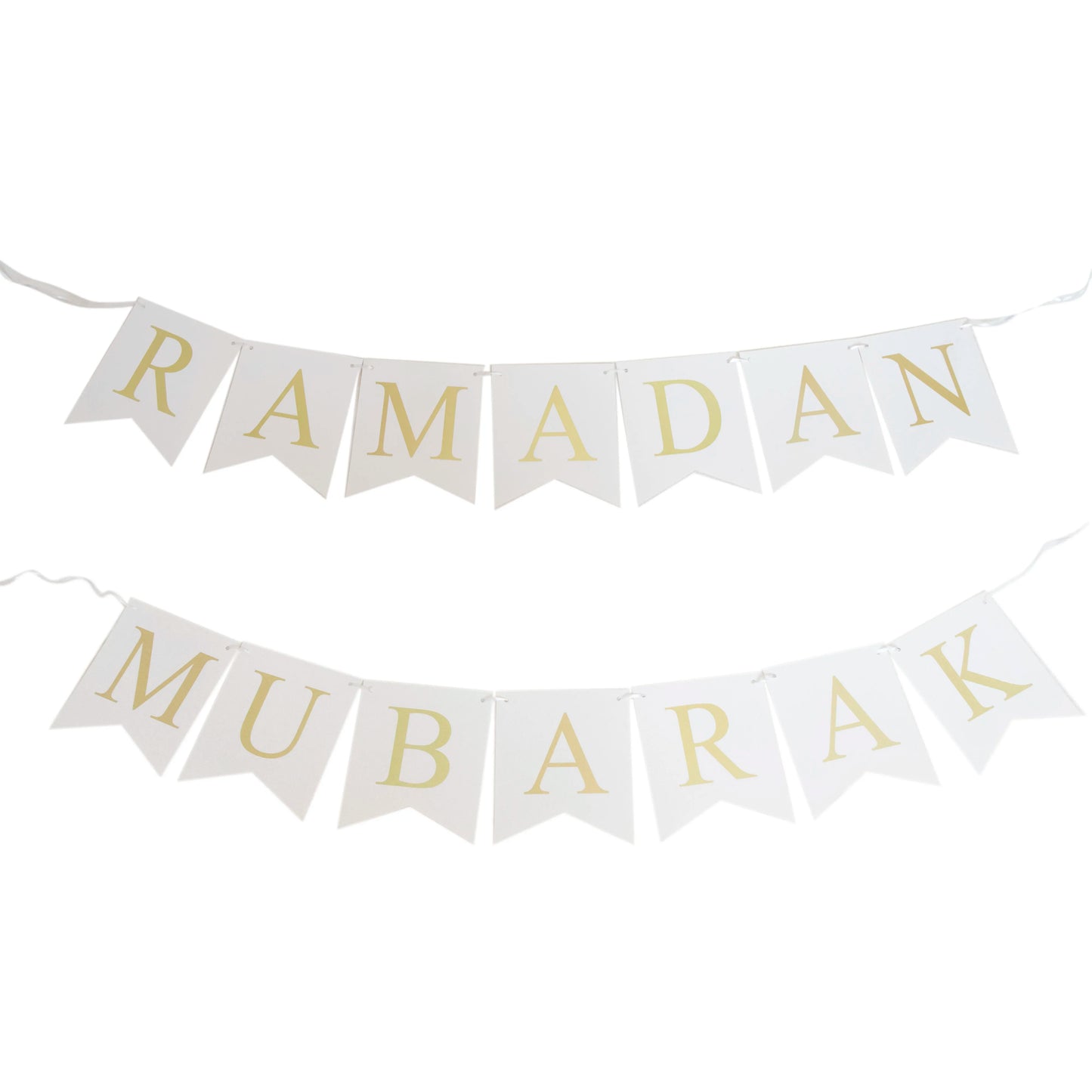 Ramadan Mubarak slinger groot zwart/wit