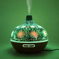 Ultrasonic Aroma Diffuser 3D - Dark brown wood - 400ml