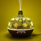 Ultrasonic Aroma Diffuser 3D - Dark brown wood - 400ml