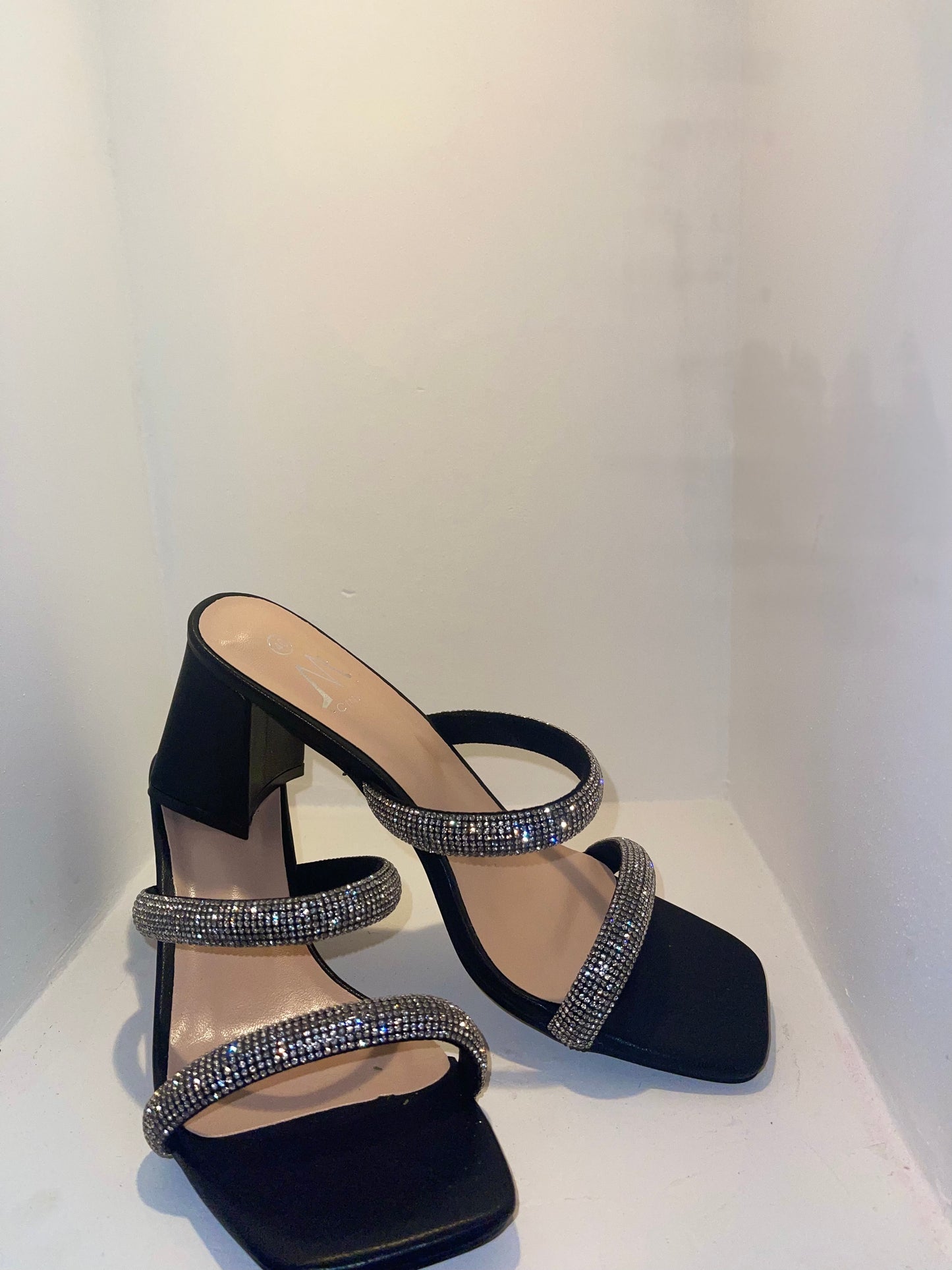 Shoes Slip-ons - with heel and shine party