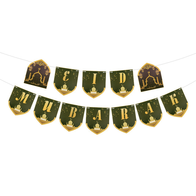 Eid mubarak- loose garlands in four variants