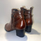 Brown leather boot - with heel