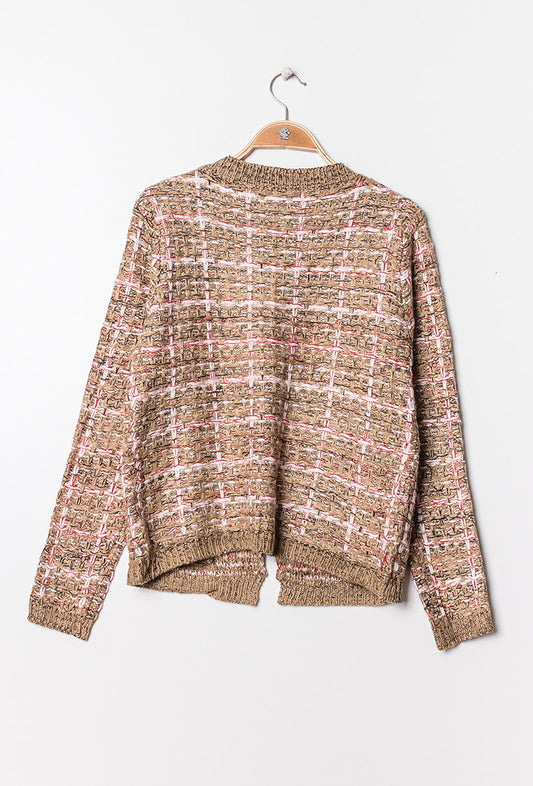 Cardigan - jackquard knitted