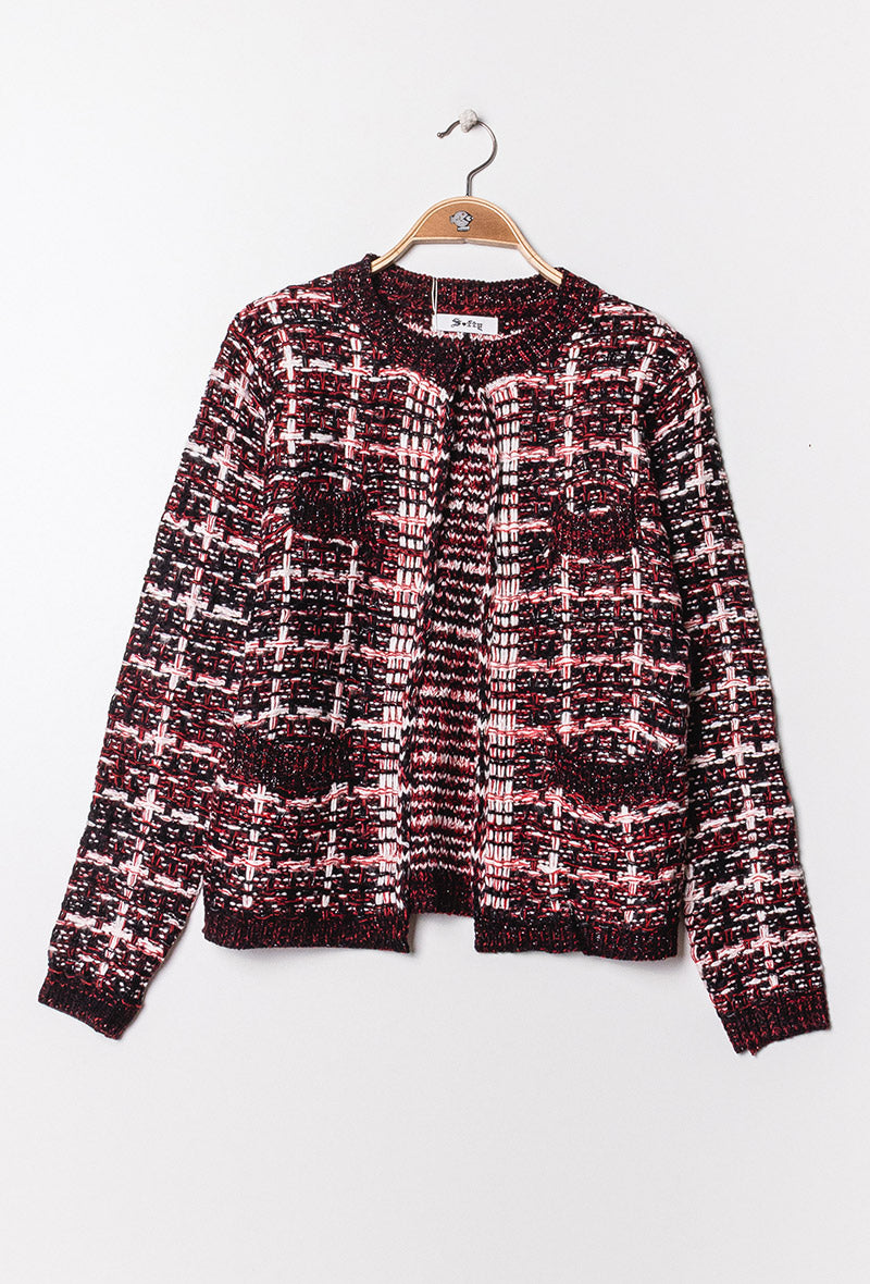 Cardigan - jackquard knitted