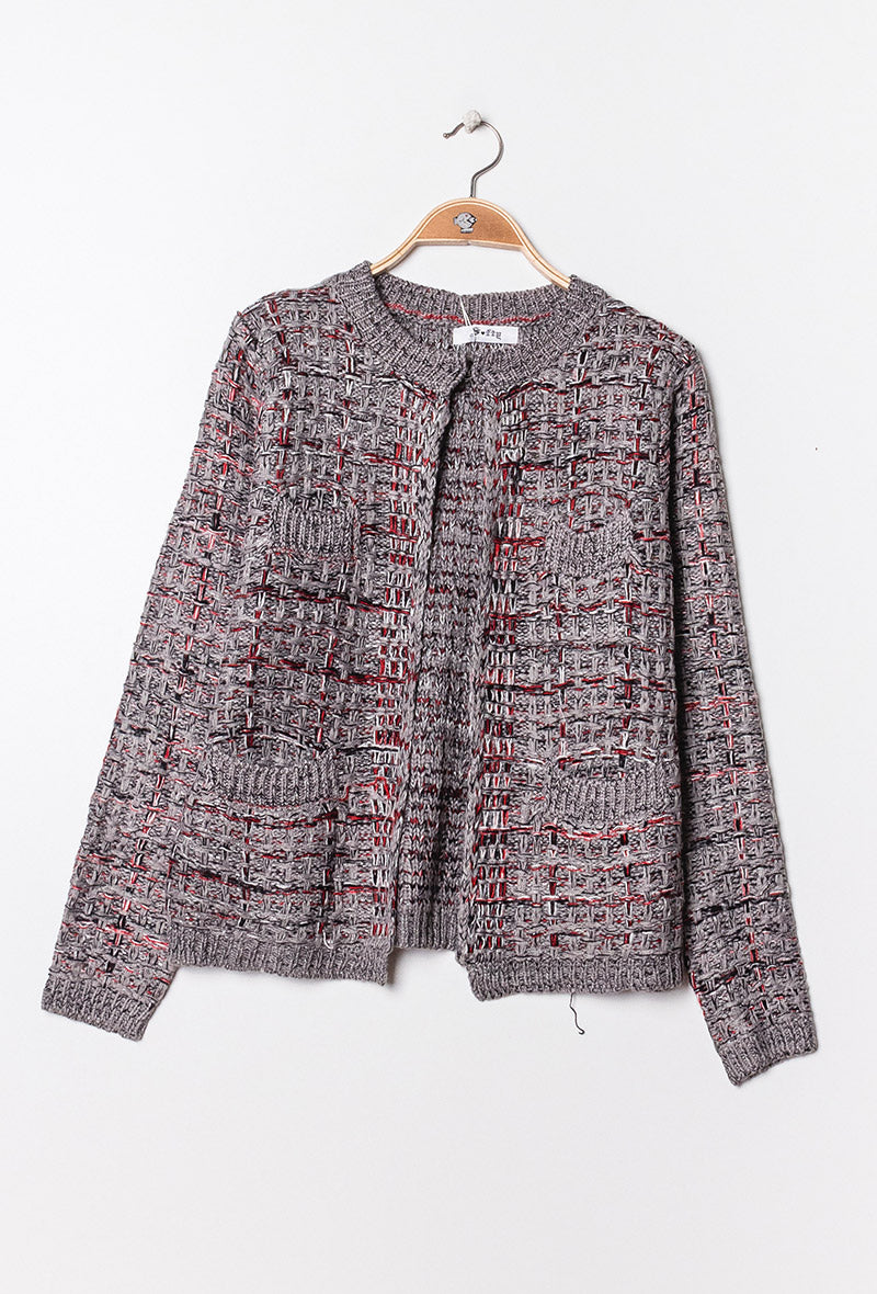 Cardigan - jackquard knitted