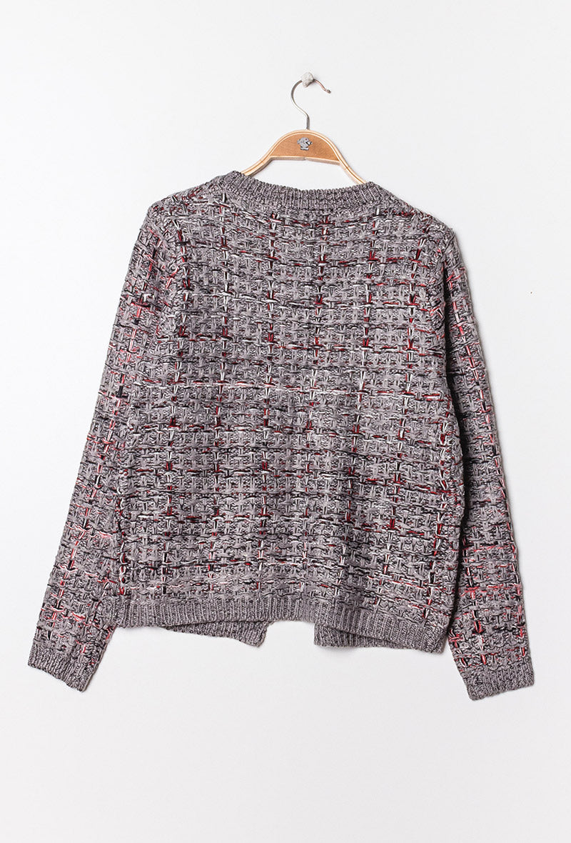 Cardigan - jackquard knitted